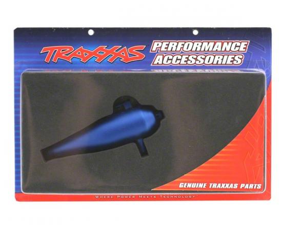 Traxxas Tuned pipe high performance (Aluminium) (blue-anodized)/ pipe hanger/ screws/ nuts (requires 4941)