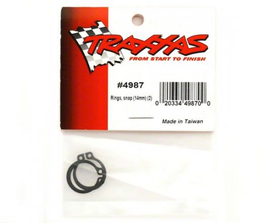 Traxxas Rings retainer (snap rings) (14mm) (2) ** CLEARANCE **