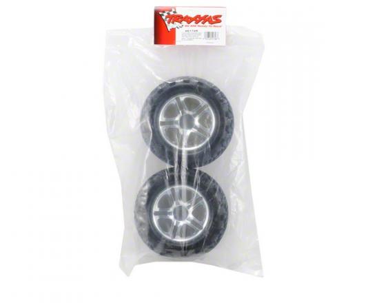 Traxxas Talon Tyres Pre Mounted on 17mm Hex Chrome Wheels (2)