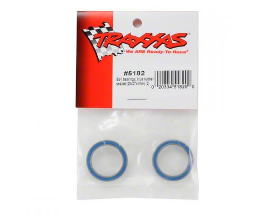 Traxxas Ball bearings blue rubber sealed (20x27x4mm) (2)