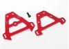 Traxxas Bulkhead tie bars front rear (red-anodized Aluminium)