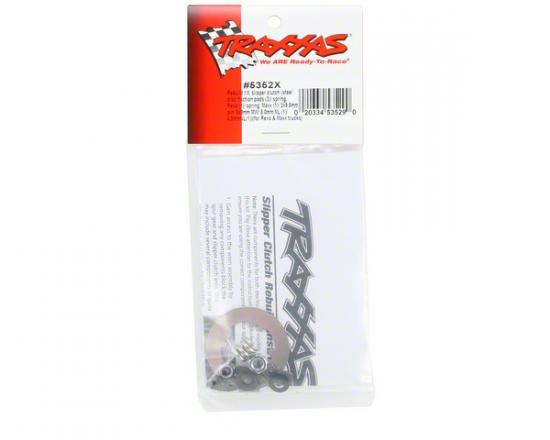 Traxxas Rebuild kit slipper clutch (steel disc/ friction pads (3)/ spring (2)/ 2x9.8mm pin/ 5x8mm MW/ 5.0mm NL (1)/ 4.0mm NL (1)