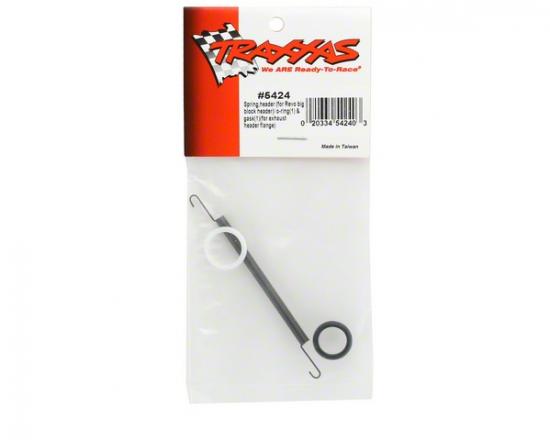 Traxxas Spring header (for Revo big block header)/o-ring (1) gasket (1) (for exhaust header flange)