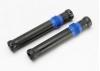 Traxxas Half shaft set short (plastic parts only) (internal splined half shaft/ external splined half shaft/ rubber boot) (assembled with glued boot) (2 assemblies)
