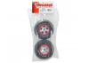 Traxxas Tires wheels assembled glued (SCT chrome red beadlock style wheels BFGoodrich Mud-Terrain T/A KM2 tires foam inserts) (2) (2WD front)
