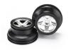Traxxas Short Course Chrome SCT Wheels - Black Beadlock - 12mm Hex (2) (2WD Front)