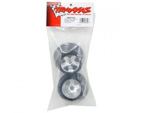 Traxxas Short Course Chrome SCT Wheels - Black Beadlock - 12mm Hex (2) (2WD Front)