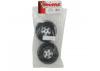 Traxxas Tires wheels assembled glued (SCT satin chrome black beadlock style wheels Kumho tires foam inserts) (2) (2WD front)