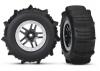Traxxas Paddle Tyres Assembled on Short Course Wheels - 4WD Front or Rear - 2WD Rear - 1 Pair