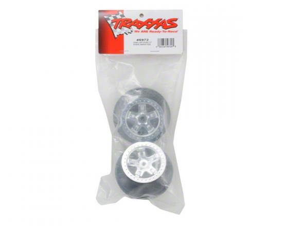 Traxxas SCT Short Course 2.2/3.0 Chrome Wheels - Chrome Beadlock - 14mm Hex (2)