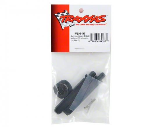 Traxxas Body mount posts (2)/ body post pivot (2)/ screw pins 2.5x18mm (2)