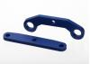 Traxxas Bulkhead tie bars front rear Aluminium (blue-anodized)