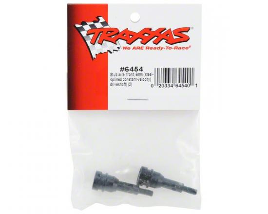 Traxxas Stub axle front 6mm (steel-splined constant-velocity driveshaft) (2) ** CLEARANCE **