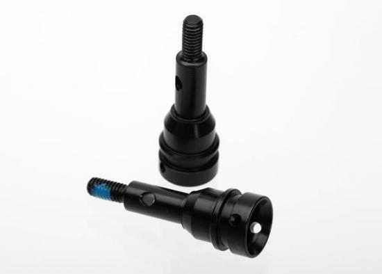Traxxas Stub axle front 6mm (steel-splined constant-velocity driveshaft) (2) ** CLEARANCE **