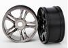 Traxxas Wheels split-spoke (black chrome) (front) (2)