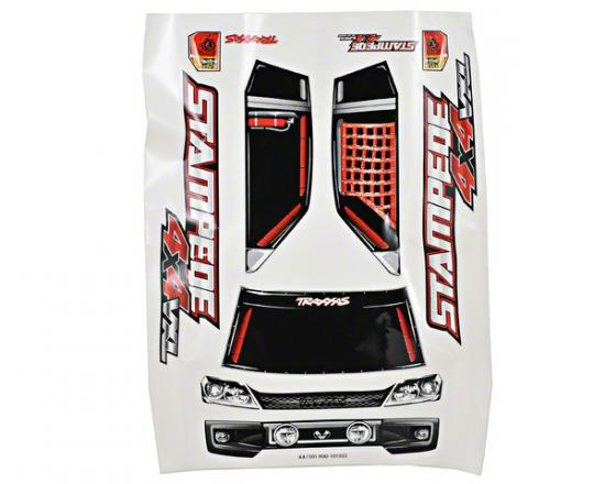 Traxxas Body Stampede 4X4 VXL ProGraphix (Graphics are printed requires paint final color application)/ decal sheet