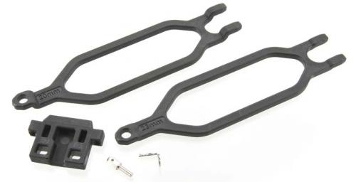 Traxxas Hold down battery (2)/ hold down retainer/ battery post/ angled body clip