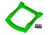 Traxxas Skid plate roof (body) (green)/ 3x12 CS (4)