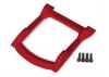 Traxxas Skid plate roof (body) (red)/ 3x12mm CS (4)