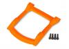 Traxxas Skid plate roof (body) (orange)/ 3x12 CS (4)