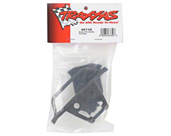 Traxxas Bumper front/ skidplate front (black)