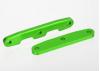 Traxxas Bulkhead tie bars front rear Aluminium (green-anodized)