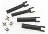 Traxxas Half shafts heavy duty (external splined (2)/ internal splined (2)/ metal u-joints (4)