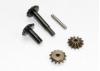 Traxxas Gear set center differential (output gears (2)/ spider gears (2)/ spider gear shaft)