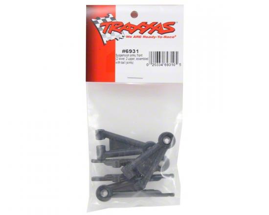 Traxxas Suspension arms front (2 lower 2 upper assembled with ball joints)