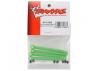 Traxxas Push rod (molded composite) (green) (4)/ hollow balls (8)