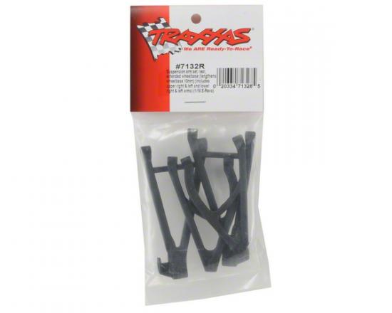 Traxxas Suspension arm set rear extended wheelbase (lengthens wheelbase 10mm) (includes upper right left and lower right left arms)