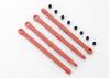 Traxxas Toe link front rear (molded composite) (red) (4)/ hollow balls (8)