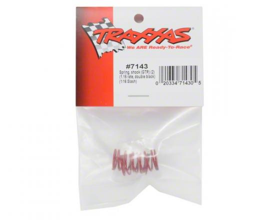 Traxxas Spring Shock (GTR) (1.02 rate double black) (1 pair)