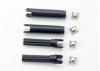 Traxxas Half shafts left or right (internal splined half shaft (2)/external splined half shaft) (2)/ metal u-joints (4)
