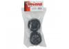Traxxas Tires and wheels assembled glued (Gemini black chrome wheels Talon tires foam inserts) (2)