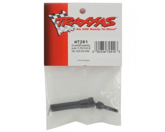 Traxxas Driveshaft assembly outer (1) (fits front rear stub axle side)