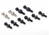 Traxxas Pivot balls: black (6) silver (2) black (long) (2)