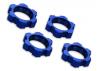 Traxxas X-MAXX Wheel nuts splined 17mm serrated (blue-anodized) (4)