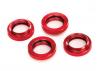 Traxxas X-MAXX Spring retainer (adjuster) red-anodized Aluminium GTX Shocks (4) (assembled with o-ring)