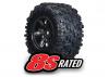 Traxxas MAXX AT Tyres Pre Glued on Black X-MAXX Wheels (2)