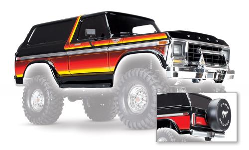 Traxxas Ford Bronco Pre Painted Black Complete Bodyshell (312mm Wheelbase)