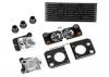 Traxxas Grill Land Rover Defender/ grill mount (3)/ headlight housing (2)/ lens (2)/ headlight mount (2) (fits 8011 body)