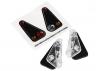 Traxxas Tail light housing (2)/ lens (2)/ decals (left right)