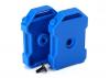 Traxxas Fuel canisters (blue) (2)/ 3x8 FCS (1)