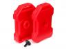 Traxxas Fuel canisters (red) (2)/ 3x8 FCS (1)