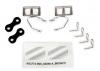 Traxxas Mirrors side chrome (left right)/ retainers (2)/ body clips (4)