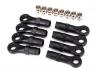 Traxxas Rod ends extended (standard (4) angled (4)/ hollow balls (8) (for use with TRX-4 Long Arm Lift Kit)