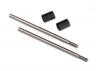 Traxxas Shock shaft 3x57mm (GTS) (2) (includes bump stops) (for use with TRX-4 Long Arm Lift Kit)
