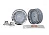 Traxxas Wheels 1.9 chrome (2)/ center caps (2)/ decal sheet (requires 8255A extended stub axle)
