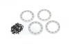 Traxxas Beadlock rings satin (2.2) (Aluminium)(4)/ 2x10 CS (48)